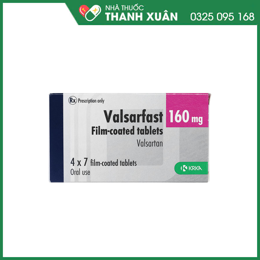 Valsarfast 160 thuốc điều trị cao huyết áp, nhồi máu cơ tim mới phát, suy tim